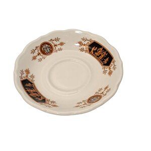 Syracuse Saucer Pittsburgh PA Athletic Club Deco Restaurant Ware 5-3/4"